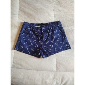 Harper Francesca's Navy Blue Shorts with White Anchors